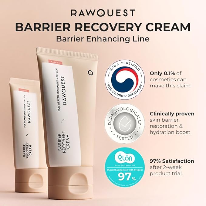 Skin Barrier Recovery Cream, 100-hour Lasting Hydration, Instant Soothing, Moisturizer with Ceramide, Panthenol, Hyaluronic Acid for Dry Sensitive Skin, Hypoallergenic 2.7 Fl Oz/80ml