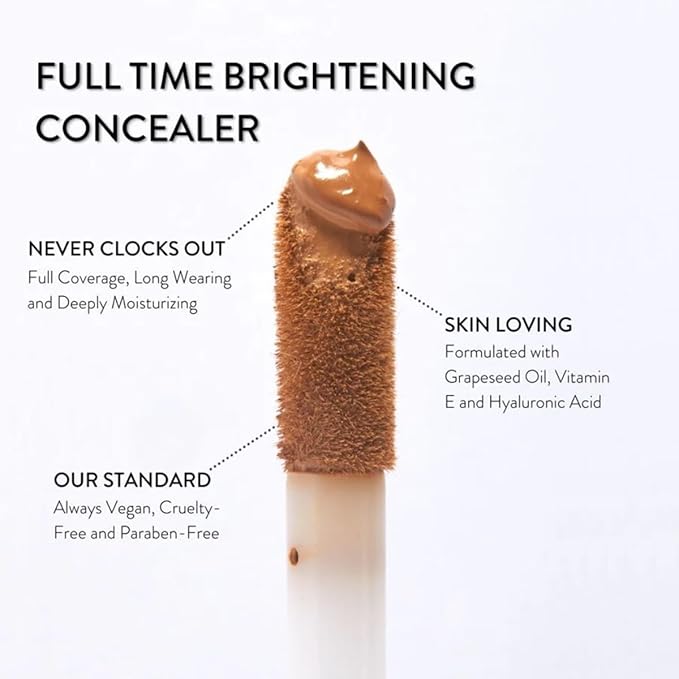 Mented Cosmetics Full-Time Eye Brightening Concealer for Women, Lightweight Full-Coverage Eye Makeup Concealer, Under Eyes Make Up Corrector, Blemishes & Contour, Happy Hour