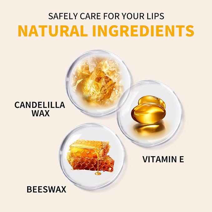 Honey Lip Tinted Lip Balm, Nourishing Hydrating Natural Color, Moisturizing Lip Care for Soft Lips for Daily Use, Enhances Lips with a Subtle Tint, Long Lasting, Lightweight (1PCS Pink, Large)