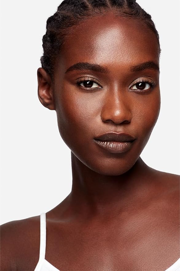 MAKE Beauty Diffusion Dew Skin Tint. Sheer to Medium Coverage Radiant Finish. Blurring, Smoothing, and Brightening for Glowing Complexion. Enhanced with Niacinamide and Adenosine. Espresso 20