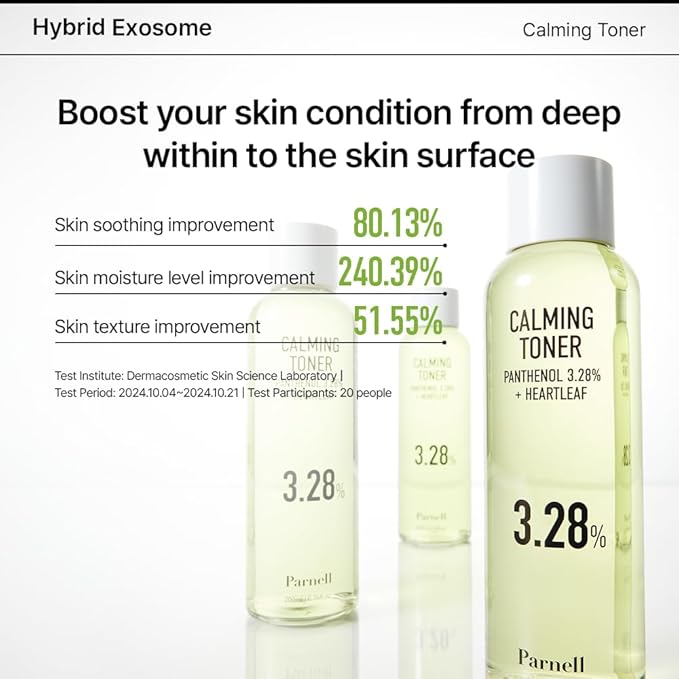 Parnell Panthenol 3.28% | 200ml / 6.76 fl.oz. | Heartleaf Calming Toner 200ml, Soothing Hydrating Toner, Korea Skin Care, Korea Beauty
