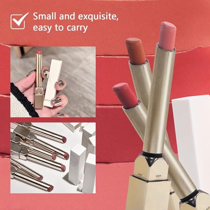 Red Matte Lipstick Set for Older Women,Velvet Long Lasting Waterproof Smudge Proof Lip Stick,24 hr Hours Magic Lipstick 24 Hours Original Lip Stick Stain Makeup Kit Lip Makeup Gift,Vegan