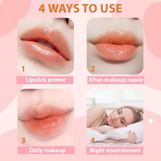 BINGBRUSH PH Color Changing Lipstick – Jelly Flower Lip Balm, Temperature-Activated Moisturizing Lip Tint, Long-Lasting Crystal Clear Lipstick for Women, Natural Glow & Hydration(01# Blood Rose)