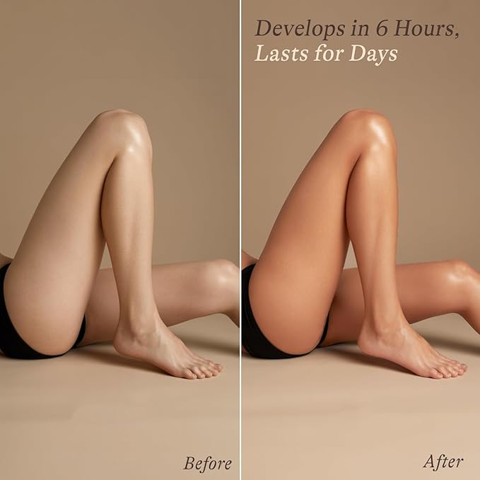 Self Tanner Tanning Mousse Kit - USA Made with Natural & Organic Ingredients, Self Tanner Mousse and Mitt, Tan Kit, Fake Tan Tanning Foam, Fair to Medium, Sunless Tanners Best Sellers