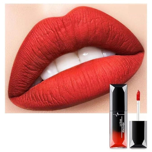 21 Colors Matte Liquid Lip Gloss - Non Transfer Proof, Long Lasting 10Hrs Glossy Lipstick, Kiss Proof & Hydrating Lip Stain Wear (6)