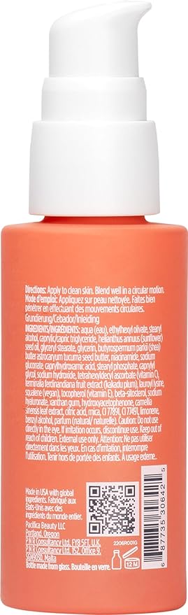 Pacifica Glowy Vitamin C Skin Solve Primer – Brightening Face Primer with Vitamin C, Kakadu Plum & Squalane, Hydrates & Illuminates, Vegan & Cruelty-Free