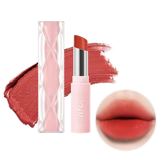 YNM Cream Matte Lipstick, Pigmented Long Lasting Velvet Finish, Creamy Soft Texture, Full Coverage, Lightweight, Moisturizing, Hydrating Lipstick for Women, CHILLING CHILI, 0.19 Fl Oz