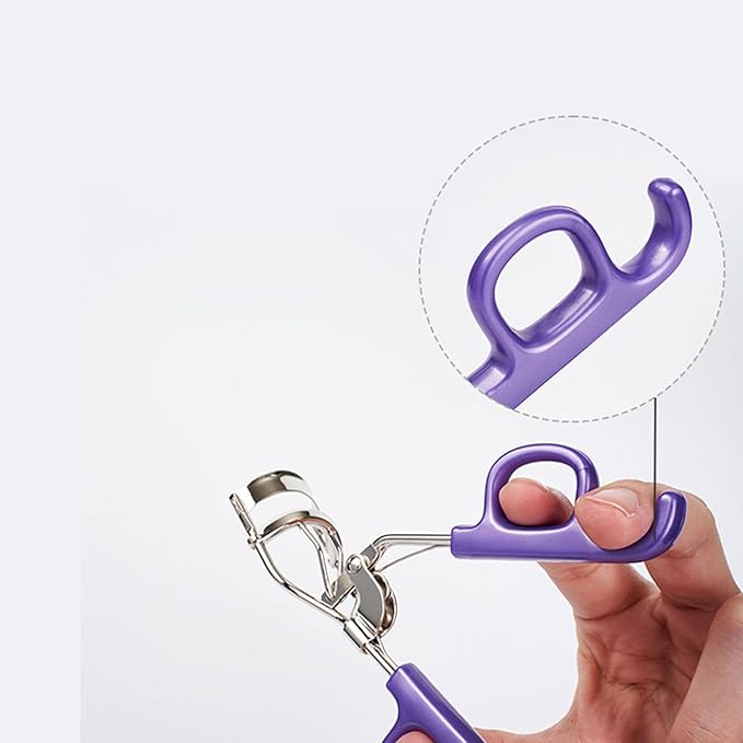 Eyelash Curler with Pads, Professional Eyelash Curler (Purple)