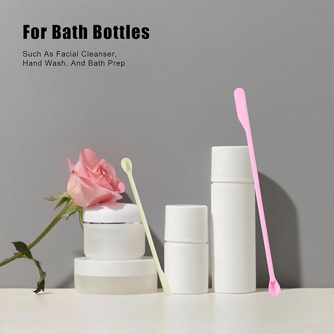 Makeup Spatula Set – 6 Pack Silicone Jar Scraper in Mini, Small, Large Sizes for Cosmetics, Lotion, Food Bottles & Skincare Jars (black)