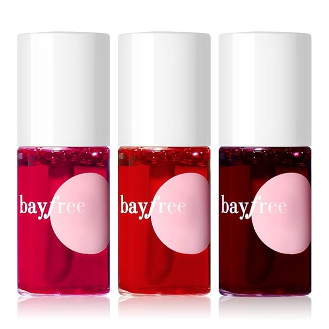 bayfree Lip Tint Stain Set, Korean Water Tint Lightweight Non-sticky, Waterproof Long Lasting Liquid Blush & Lip Stain, Transfer-Proof, Matte Finish Lip Color Makeup (fruit platter)