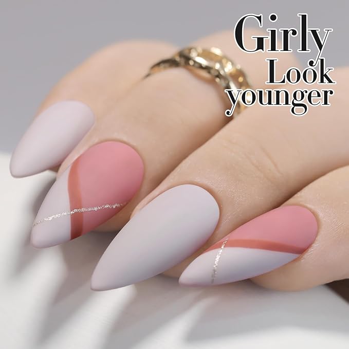 Double Rhythm 15ML Gel Nail Polish Pure Sheer Same Color Same Bottle Soak Off Gel Polish Art Manicure Salon DIY at Home for Women (Milky Gray-A1466)