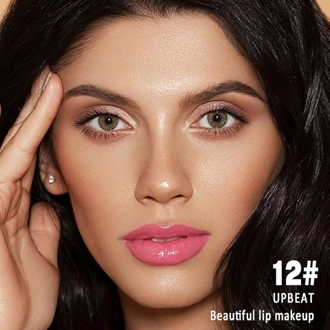 Kaely Longwear No-Budge Lipstick for Women, Highly Pigmented Liquid Lip Color Makeup, Non-Transfer Lip Gloss Stain Waterproof Smudge Proof 24 Hour, Instant Shine, Vegan & Cruelty-Free, 12 UPBEAT