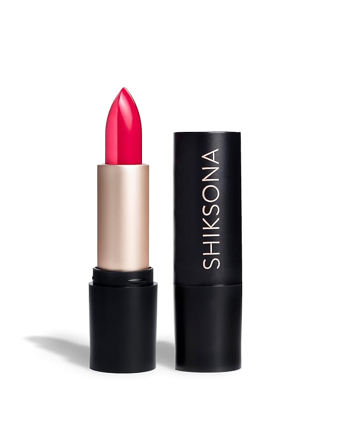 ShikSona Full Coverage Split Bullet Matte Lipstick | Vegan | Gluten, Paraben and Cruelty Free, Creamy Lipstick in a Deep Coral Pink/Cherry Red-Pink Matte combo (Divide and Conquer)