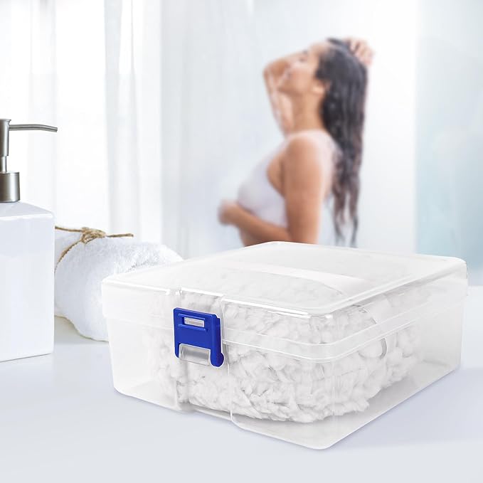 WSYUB Powder Puff, 6 Inch Extra-Large Powder Puff for Body Powder, Body Powder Puff, White