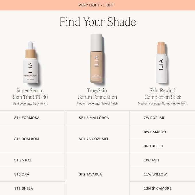 ILIA - Skin Rewind Complexion Stick - Foundation + Concealer + Skincare | Non-Toxic, Vegan, Cruelty-Free, Clean Makeup (8W - Bamboo, 0.35 oz | 10 g)