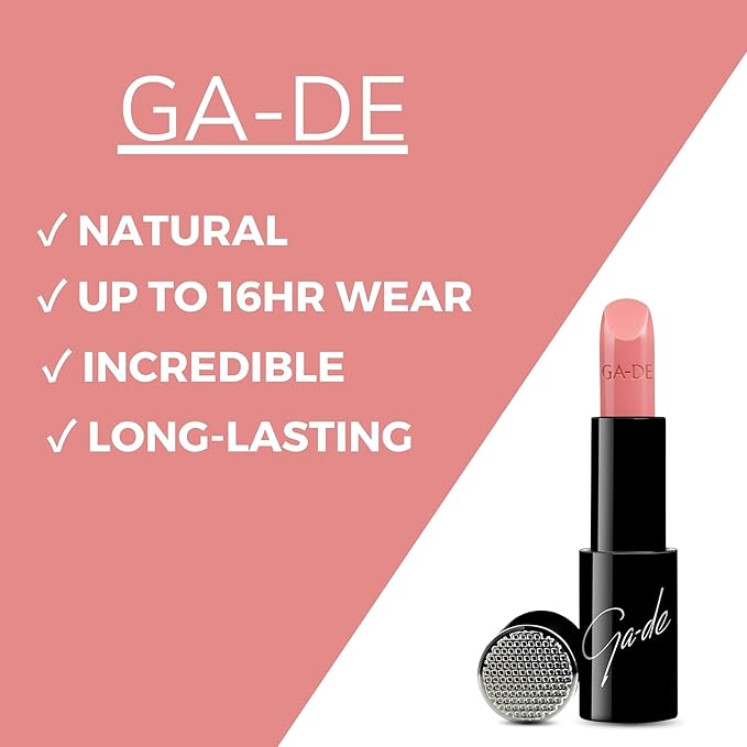 GA-DE Selfie Full Color Lipstick, 850 - Long Lasting High Pigment Lipstick with Argan Oil - Creamy Radiant Shine and Hydrating Benefits - 0.14 oz