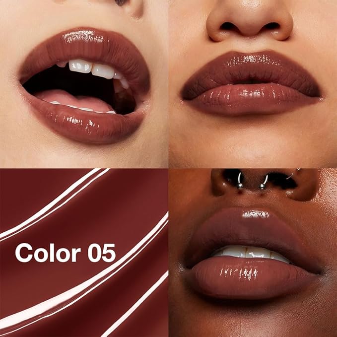 1Pcs Tinted Lip Balm Moisturizing Lipstick – Waterproof Hydrating Matte Lip Balm for Women, Creamy Natural Color Stain for Dry Lips, Soft Matte Finish with Subtle Scent (#05 Deep Cherry Brown)