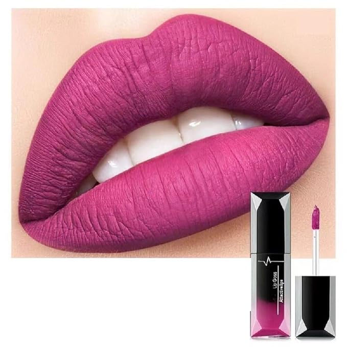 21 Colors Matte Liquid Lip Gloss - Non Transfer Proof, Long Lasting 10Hrs Glossy Lipstick, Kiss Proof & Hydrating Lip Stain Wear (11)