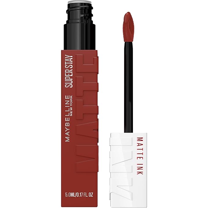MAYBELLINE Super Stay Matte Ink Liquid Lipstick Makeup, Long Lasting High Impact Color, Up to 16H Wear, Charmer (Midtone Mauvy Brown)