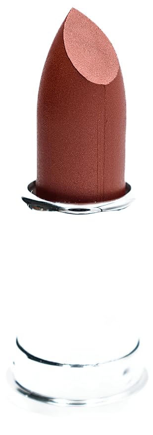 Cinnabar Deep Red Cinnamon Brown Pearl Creamy Shine Metallic Lipstick Color Moisturizing Paraben Free, No Animal Testing & Cruelty Free Lip Makeup Color