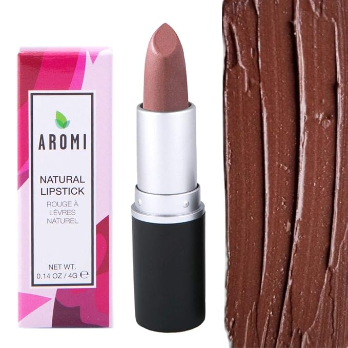 Natural Lipstick | Chocolate Brown Lipstick - Vegan and Cruelty-free Beauty - Moisturizing, Dye-free, Palm-free (Coffee Toffee)