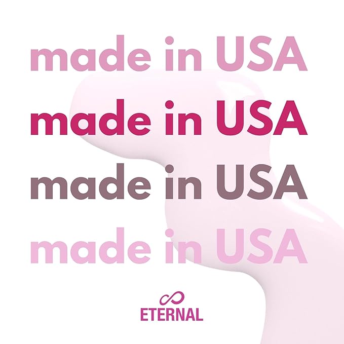 Eternal Glitter Nail Polish Set for Women (PINKY PROMISE) - Light Pink Nail Polish Set for Girls | Quick Dry & Long Lasting Nail Polish Kit for Home DIY Mani Pedi | Made in USA, 13.5mL (Set of 4)