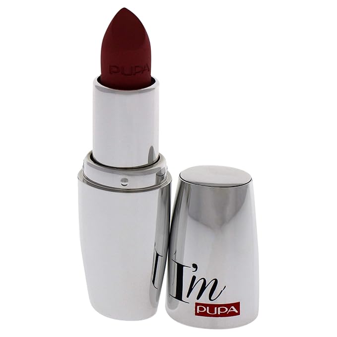 PUPA Milano I Am Matt Pure Colour Lipstick - Dresses Lips In Full, Deep Color - Matte, Velvety And Extremely Sensory Feel - Glides On Without Weighing Lips Down - 012 Angel Rose - 0.123 OZ