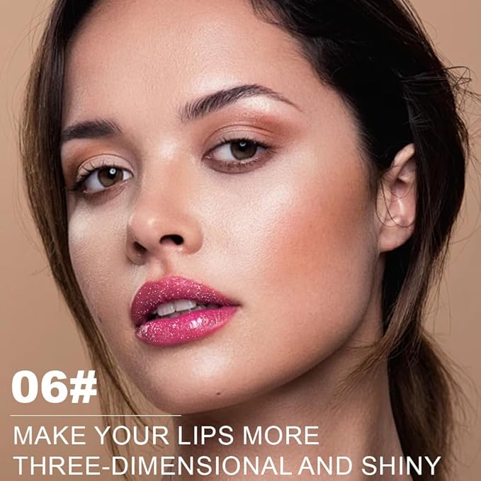 Plum Metallic Lipstick for Women,Lightweight Non-Drying Shimmer Frosted Lipsticks,Glitter Lip Gloss Stain Long Lasting Waterproof No Smudge Proof No Transfer 12 Hour,Cruelty-Free Makeup