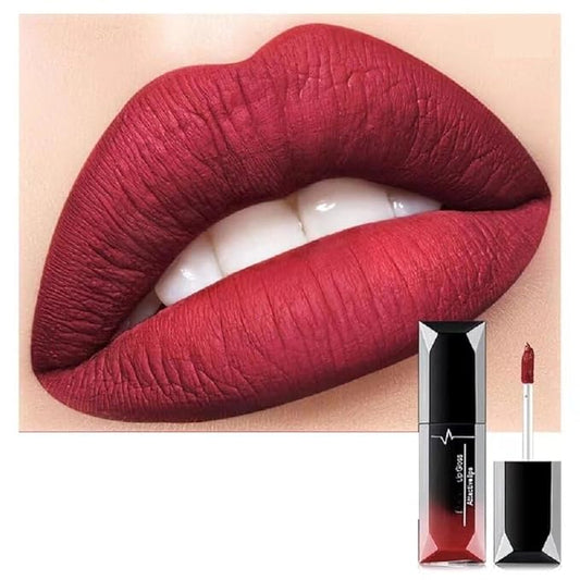 21 Colors Matte Liquid Lip Gloss - Non Transfer Proof, Long Lasting 10Hrs Glossy Lipstick, Kiss Proof & Hydrating Lip Stain Wear (16)