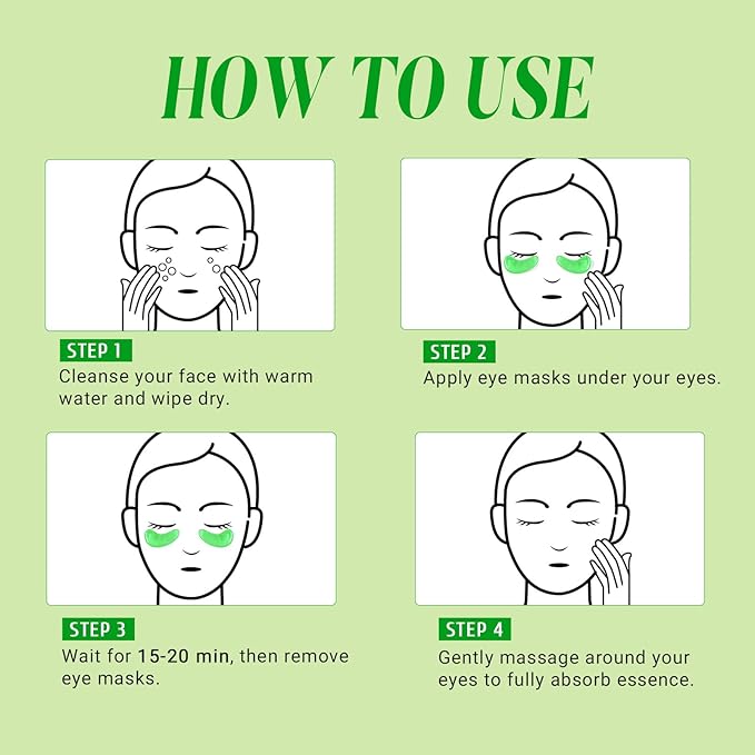 Under Eye Patches with Retinol and Aloe Vera Eye Mask for Dark Circles and Puffiness, Face Mask Skin Care Products 30 Pairs
