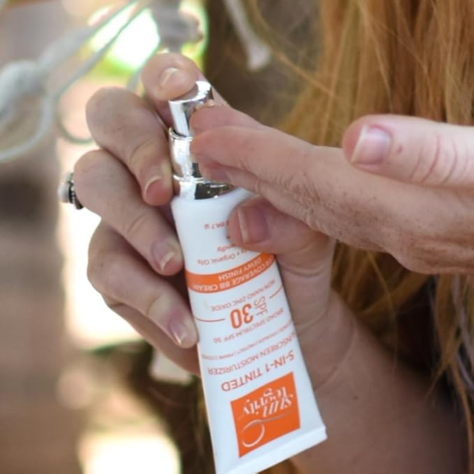 Suntegrity Tinted 5 in 1 Mineral Sunscreen for Face (SPF 30-2 oz) - Light | BB Cream Moisturizer with Physical UVA/UVB Broad Spectrum Protection | Safe for Sensitive Skin