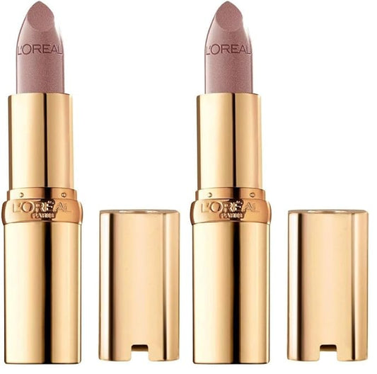 L'Oreal Paris Colour Riche Original Creamy, Hydrating Satin Lipstick with Argan Oil and Vitamin E, Silverstone, 1 Count (Pack of 2)