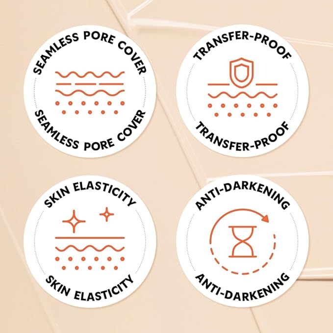 TIRTIR Mask Fit Ai Filter Cushion Foundation | AI-Like Semi-Matte Finish - Up to 72-Hour Medium to Full Coverage Korean BB Cushion Make up Beauty, #45W Chestnut, 0.63 Fl Oz