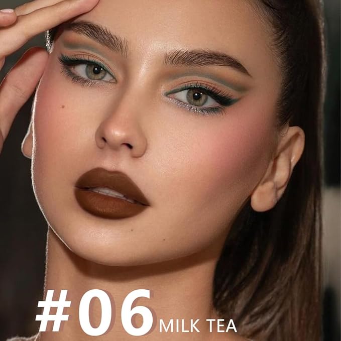 AMY'S DIARY Mocha Matte Crayon Lipstick Lip Makeup, Precision Tip Matte Lip Crayon, Longwear Up To 24Hrs, Lead The Way,Smudge Waterproof for Women Smudge Waterproof for Women (6#, 1 pc)