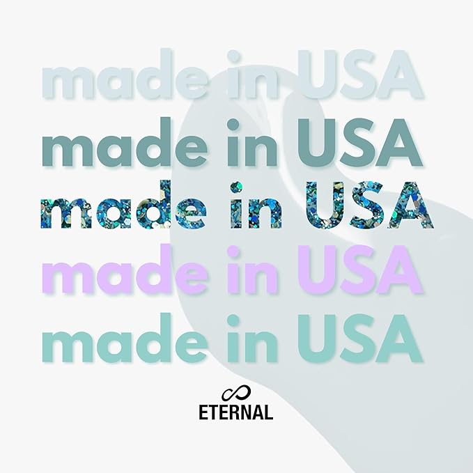 Eternal Glitter Nail Polish Set for Women (UNDER THE SEA) - Ocean Blue Nail Polish Set for Girls | Quick Dry & Long Lasting Nail Polish Kit for Home DIY Mani Pedi | Made in USA,13.5mL (Set of 5)