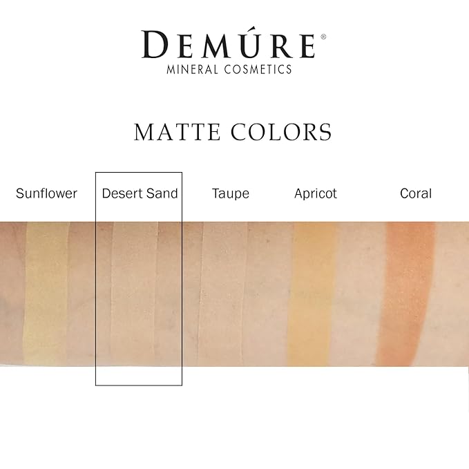 Demure Mineral Make Up (Desert Sand) Eye Shadow, Matte Eyeshadow, Loose Powder, Eye Makeup, Professional Makeup