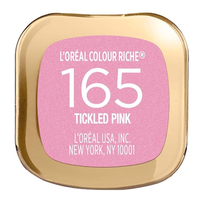 L'Oreal Paris Colour Riche Original Creamy, Hydrating Satin Lipstick with Argan Oil and Vitamin E, Tickled Pink , 1 Count