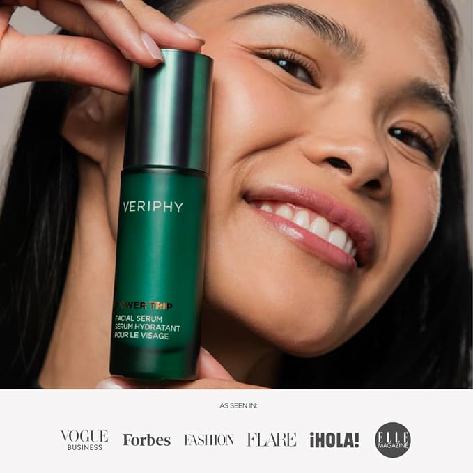 Veriphy Exfoliating AHA Facial Serum | Hydrating & Brightening Solution for Dark Spots, Fine Lines, and Wrinkles | Anti-Aging Hyaluronic Acid Serum for Face | Night Face Serum