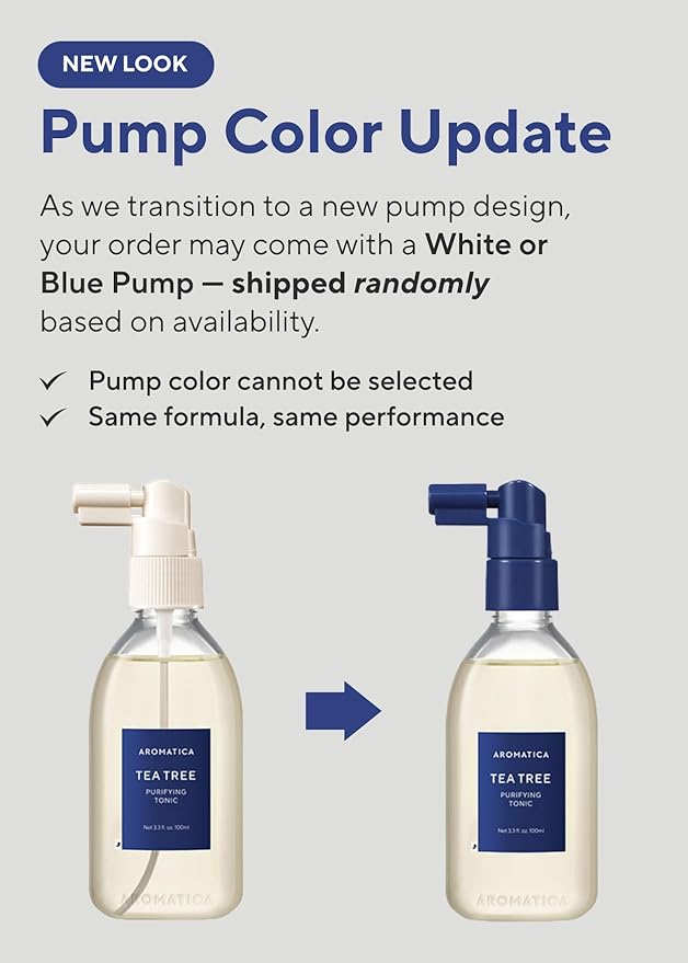 AROMATICA Tea Tree Purifying Tonic, Paraben, Silicone, Sulfate-free | Vegan | Soothing & Cooling Tonic for Your Scalp | Helps Hair Look Healthier and Nourished | Natural Ingredients Only (3.38oz)