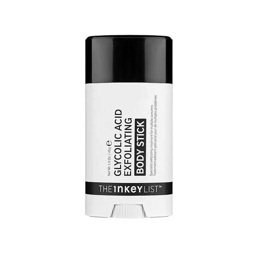 The INKEY List Glycolic Acid Exfoliating Body Stick 45g, Multiple Concerns, One Targeted Solution, Delivers Deep, Effective Exfoliation, Fragrance Free, Suitable For All Skin Types