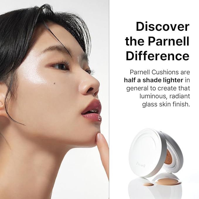 Parnell Cicamanu Serum Cushion - Hydrating Foundation for Soothing, Coverage, Glass Skin | Lightweight for Sensitive and Dry Skin (0.52 Fl Oz) (25N) | K-beauty