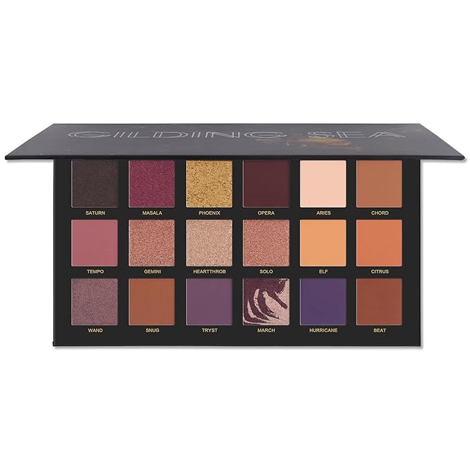 Shimmer Matte Makeup Eyeshadow Palette Professional 18 Colors High Pigmented Warm Neutral Metallic Blendable Creamy Eye Shadow Pallet Set