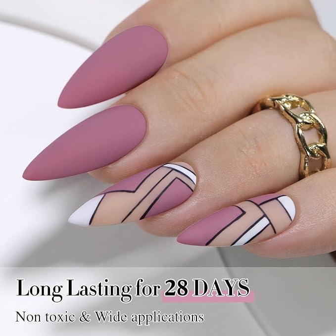 Double Rhythm 15ML Gel Polish Pure Sheer Same Color Same Bottle Soak Off Gel Polish Art Manicure Salon DIY at Home for Women (Wine Purple-A1469)