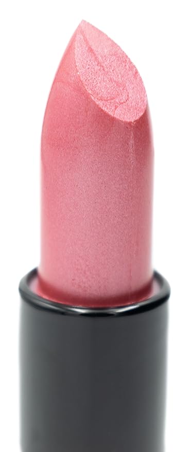 Crystal Rose Medium Warm Pink Satin Lipstick Color Moisturizing Paraben Free, No Animal Testing & Cruelty Free Lip Makeup Color