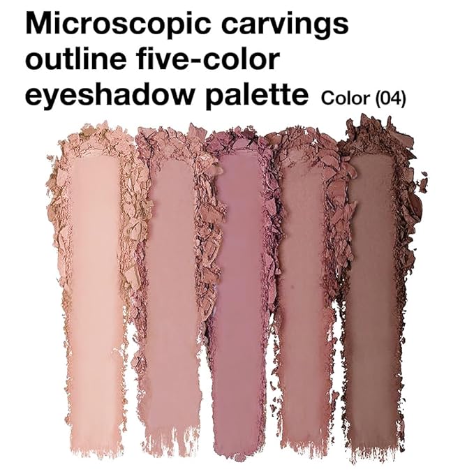 5 Colors Matte Eyeshadow Makeup Palette,Nude Pink Lavender Taupe Natural Neutral Eye Shadow Palette,Long Lasting Waterproof Naturing-Looking Women Girls Eye Shadow