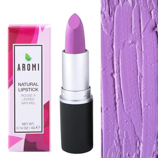 Aromi Natural Lipstick | Vegan, Cruelty-free Beauty, Handcrafted, Small Batch, Dye-free, Palm-free (Sweet Lilac)