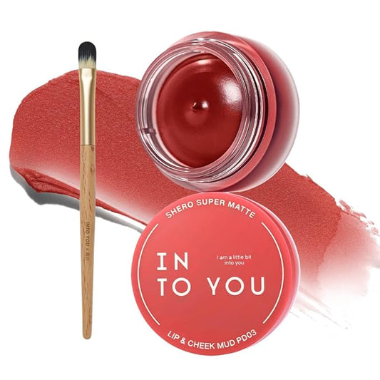 INTO YOU Matte Liquid Lipstick for Women, Canned Long Lasting Red Lipstick Waterproof with Lip Brush, No Transfer, High Pigmented with Lightweight Lip Mud Texture(PD03)