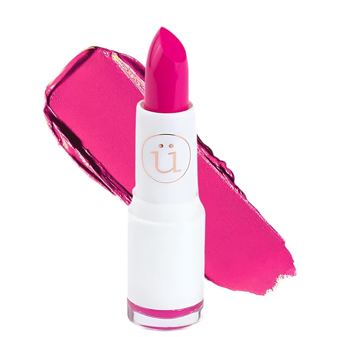 M2U NYC Barbie Pink Moisturizing Lipstick with Semi-Matte Finish – Intense Pigment, Full Coverage, Non-Drying, Creamy Formula with Hydrating Lip-Loving Ingredients – Cruelty-Free (Bubble Gum)