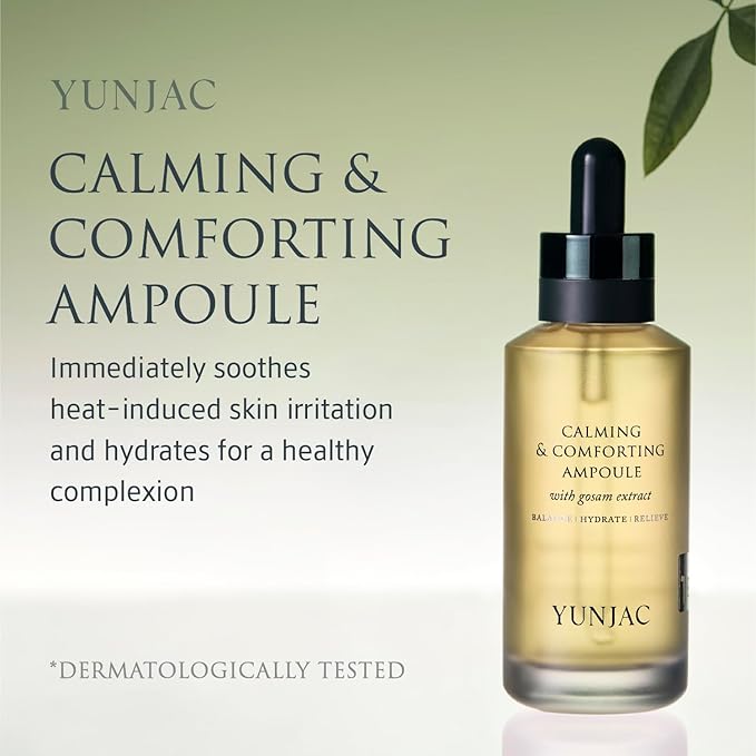 Calming & Comforting Ampoule (1.01 fl oz) – Soothing serum for sensitive and blemish-prone skin with Licorice, Sophora Root Extract & Panthenol, for redness relief and an instant cooling effect