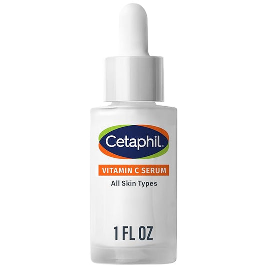 Cetaphil Vitamin C Serum, Visibly Reduces Look of Dark Spots and Hyperpigmentation, Formulated with Niacinamide, Designed for Sensitive Skin, Fragrance Free, Dermatologist Tested, 1oz